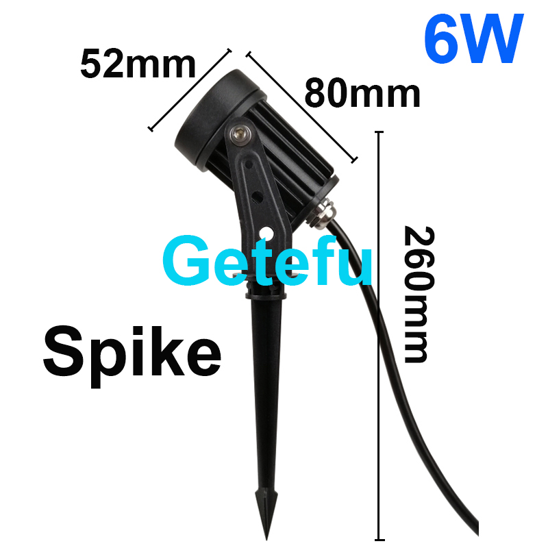 Foco LED al aire libre impermeable IP65 lámpara de pared ángulo estrecho reflector LED 3W 10W lámpara de punto de larga distancia lámpara de arandela de pared