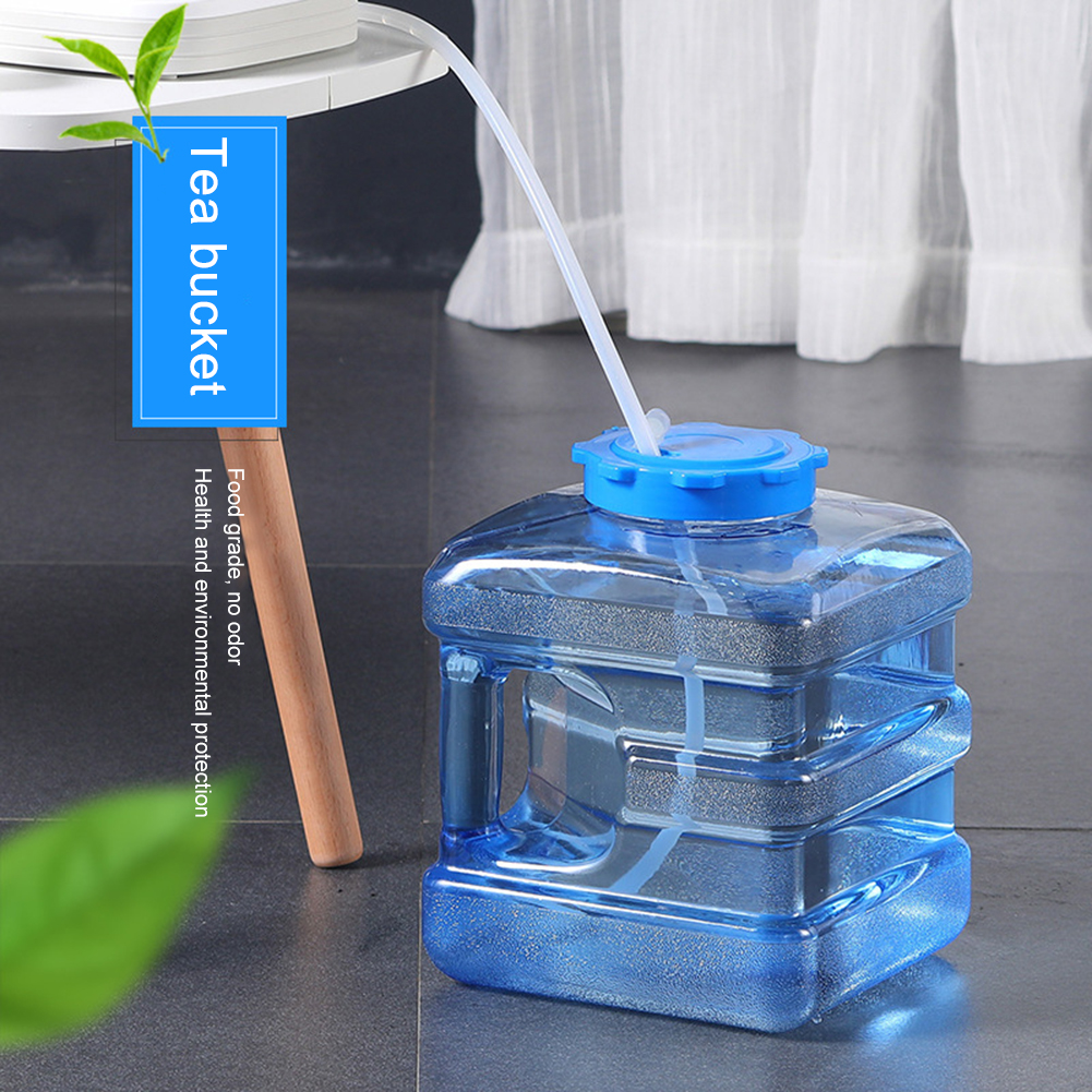 5L Draagbare Outdoor Drinken Emmer Handheld Auto Water Container Pc Milieuvriendelijke Water Tank Container Met Kraan Koken Picknick