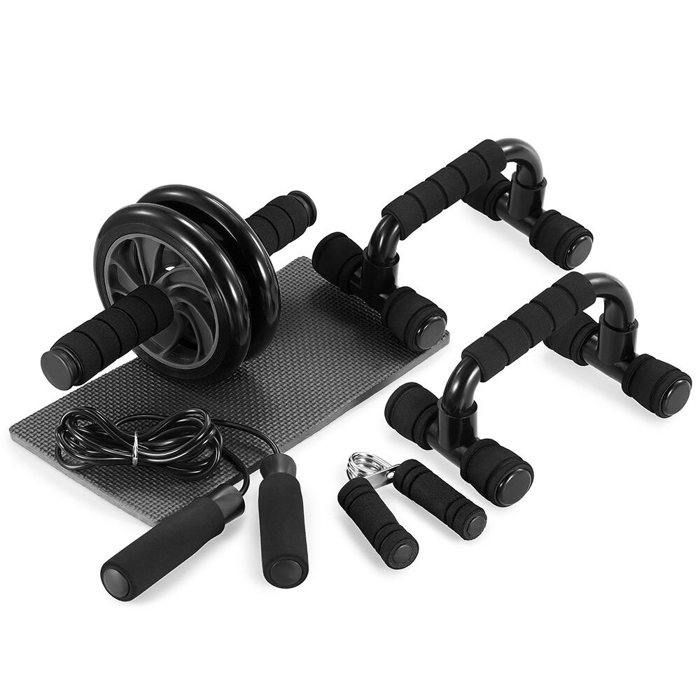 Gym Home Sports 5-in-1 AB Wheel Roller Kit Spring Exerciser Abdominal Press Wheel Pro for Home Exercise Muscle Strength Fitness: size 2