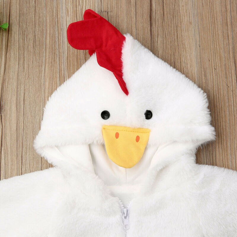 Appena nato Del bambino Delle Ragazze Dei Ragazzi corpo E Pagliaccetti A Maniche Lunghe con Cappuccio sfocato Pulcino Pagliaccetto Della Tuta vestito Cosplay costume
