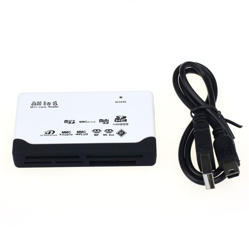 USB 2.0 Card Reader for SD XD MMC MS CF SDHC TF Micro SD M2 Adapter easy for carry very nice