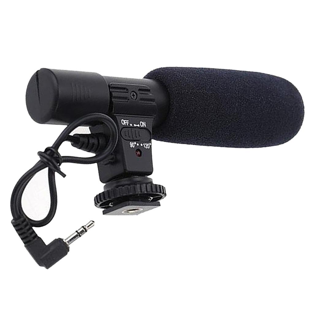 Microfon cu condensator pentru cameră dslr dv cu 3.5mm interfețe: Default Title