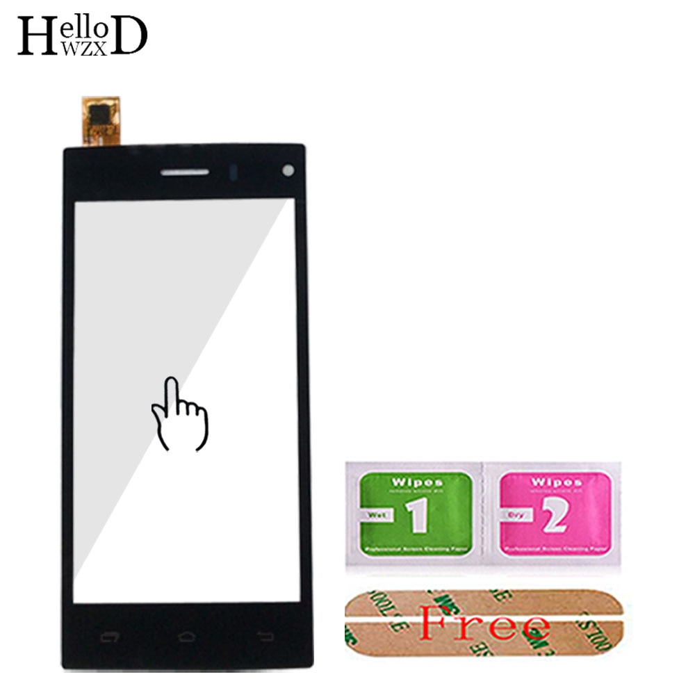 Panneau d'écran tactile Mobile pour DEXP Ixion X4.5 X140 X245 X355 écran tactile écran tactile panneau numériseur avant verre 3M lingettes de colle