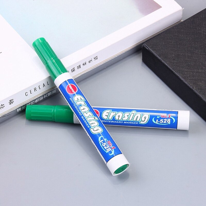 10 Stks/partij Kleurrijke Whiteboard Pen Zwart Wit Rood Board Markers Schoolbenodigdheden Kinderen Tekening Pen Voor Kleding Graffiti