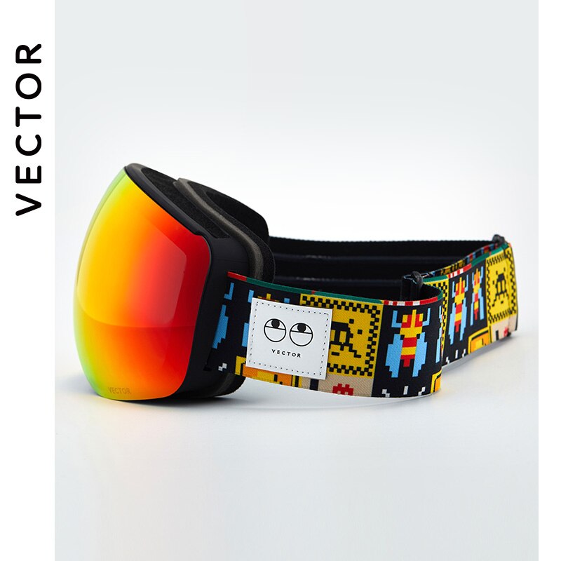Otg karakteristisk tryk strop skibriller snebriller mænd skibrille anti-dug snowboard skiløb kvinder solbriller udendørs sport