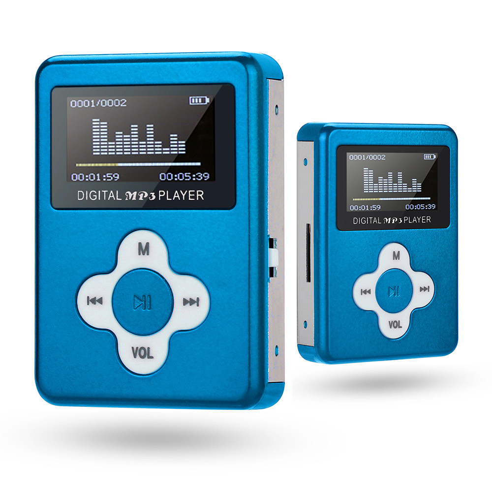 Kinganda USB Mini reproductor MP3, pantalla LCD, compatible con 32GB, tarjeta Micro SD TF 7,15