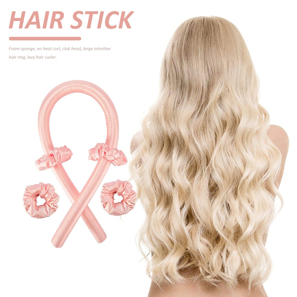 Zacht Haar Heatless Curling Staaf Schuim Spons Grote Curler Foam Sponge Eenvoudige Roller Wand Hoofdband Hair Styling Tools