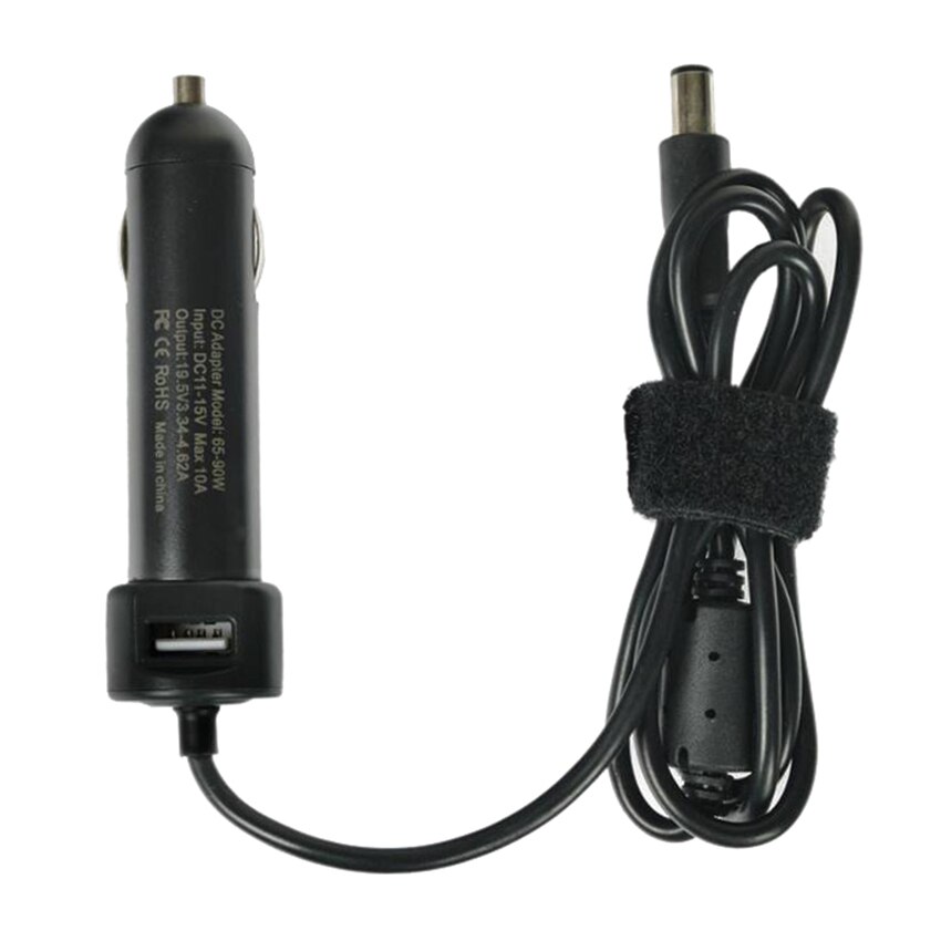 Laptop DC Power Car Adapter Charger 19.5V 4.62A 90W For Dell Latitude E6320 E6330 E6400 E6410 E6420 E6430 5.1V 2.1A USB Port
