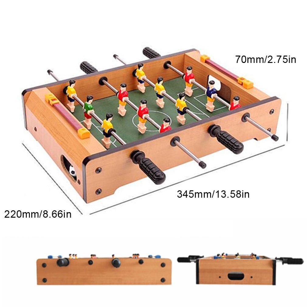 Football Table Durable Practical Wood Colour Mini Collection Kids Decorate Table Football Portable Children Indoor Hobbies