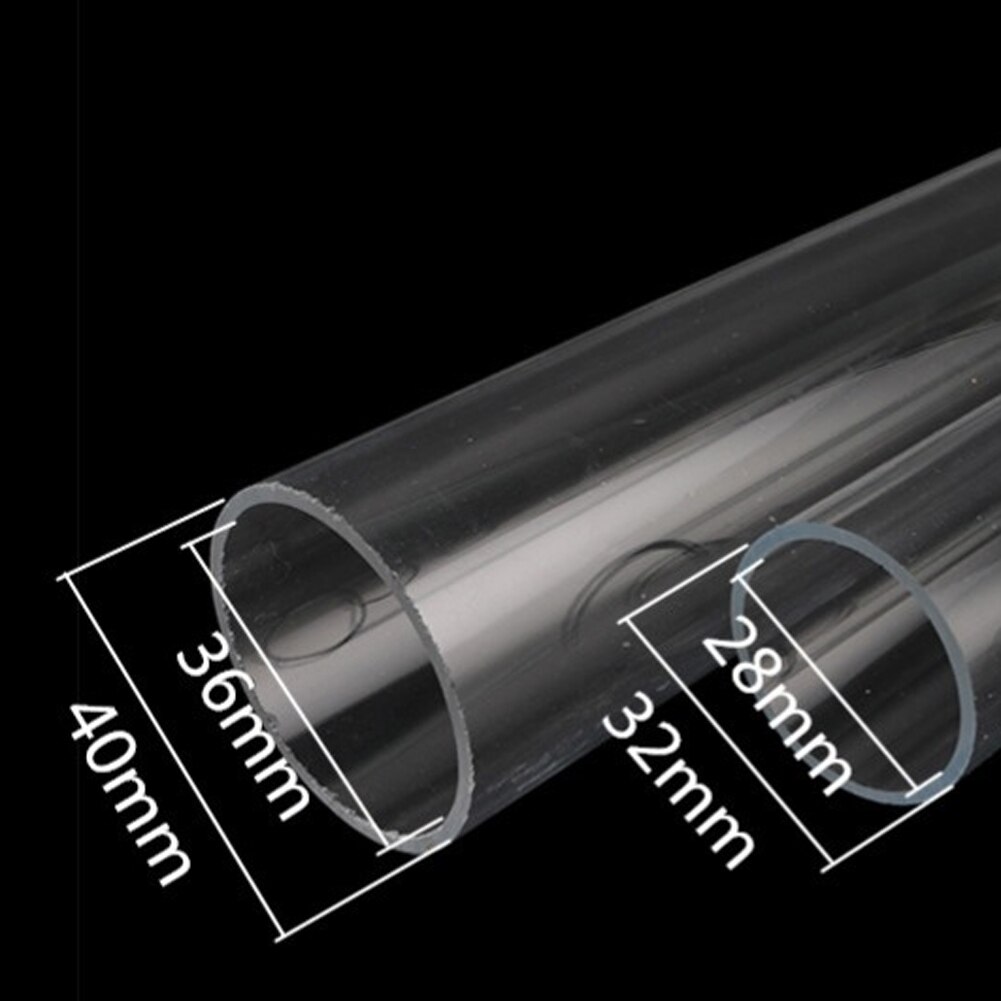 32/40/50/60/70/75/90mm Acryl Rohr transparent Acryl Rohr Fisch Panzer Aquarium Glas Rohr Garten Bewässerung Rohr Anschlüsse 1Pc