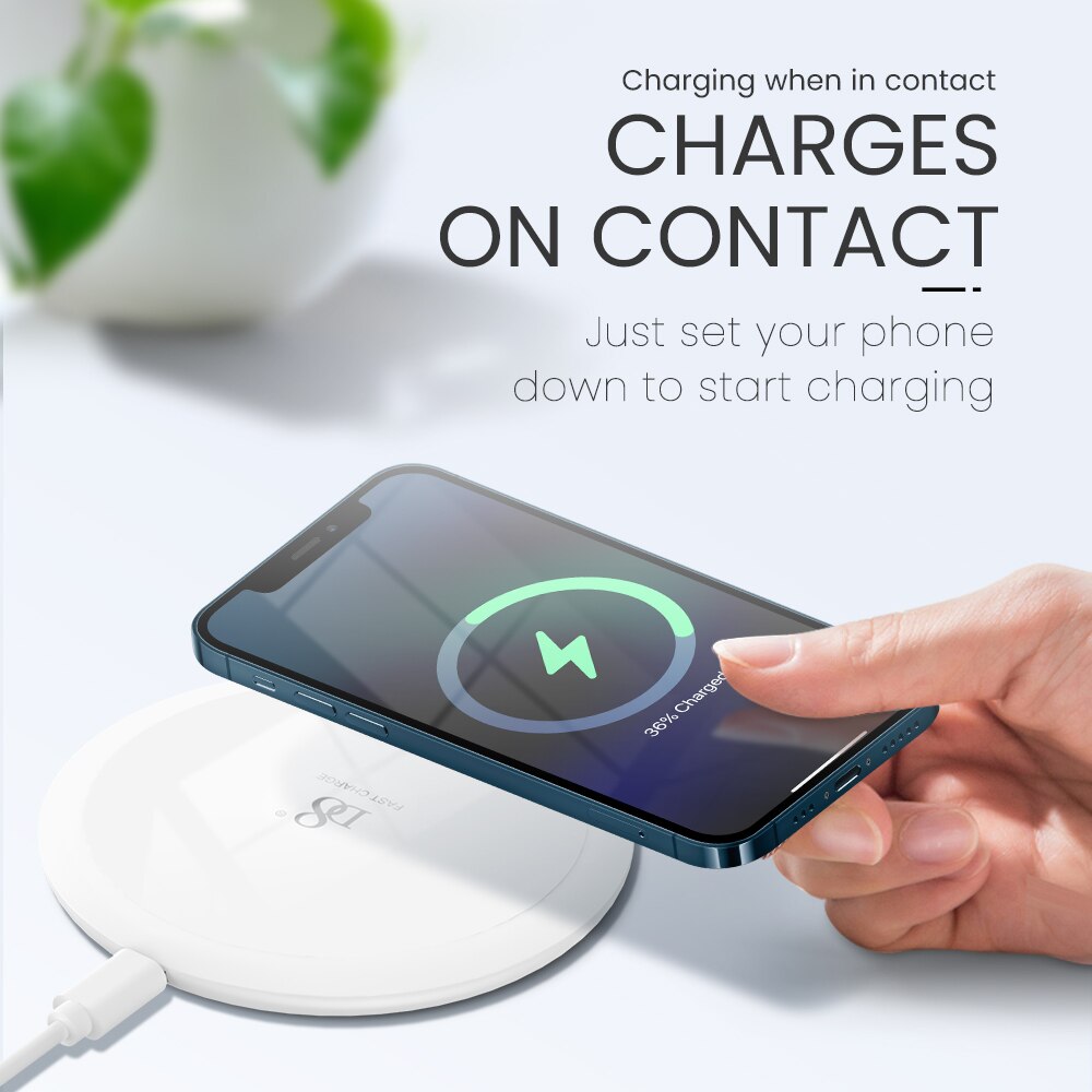 10W Wireless Charger For iPhone 12 Mini 11 Pro Xs Max Fast Wireless Charging Pad For Samsung Xiaomi Huawei Qi Wireless Charger