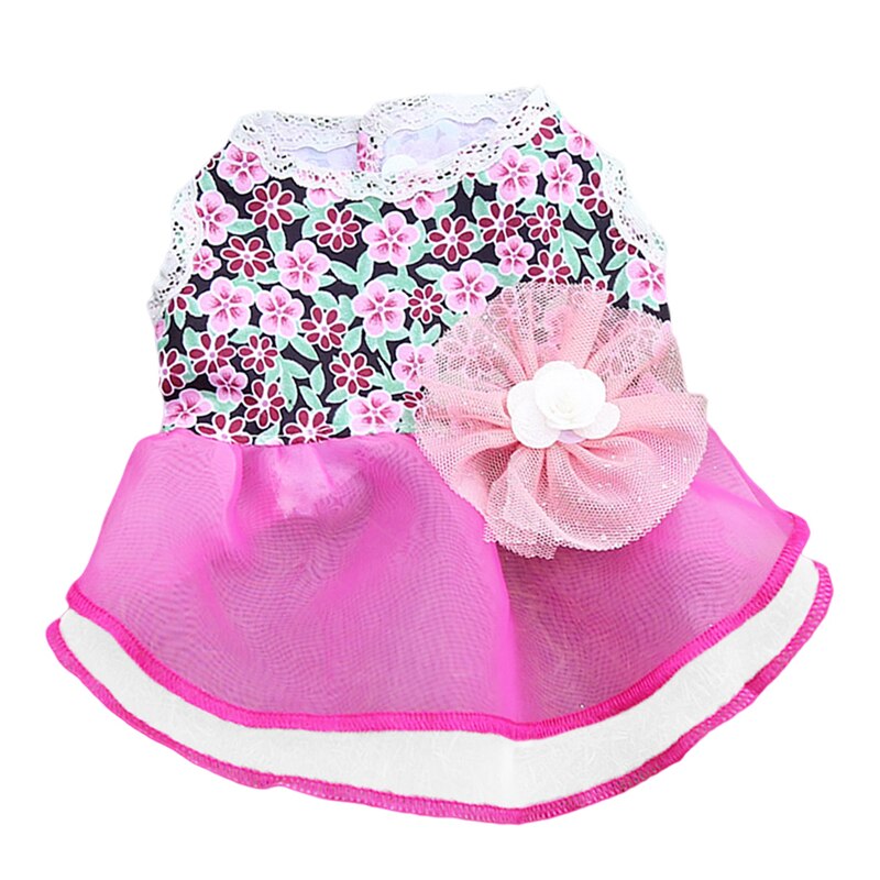 Pet Prinses Rok Bloem Leuke Bloemen Kant Rok Pet Puppy Dress Pet Kleding Kitten Kleding