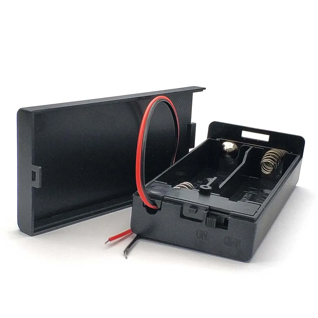 18650 batterijhouder 3,7 V 18650 batterijhouder 2x18650 batterijenhouder 2 slots container met AAN/UIT-schakelaar Uitgangsspanning 7,4 V