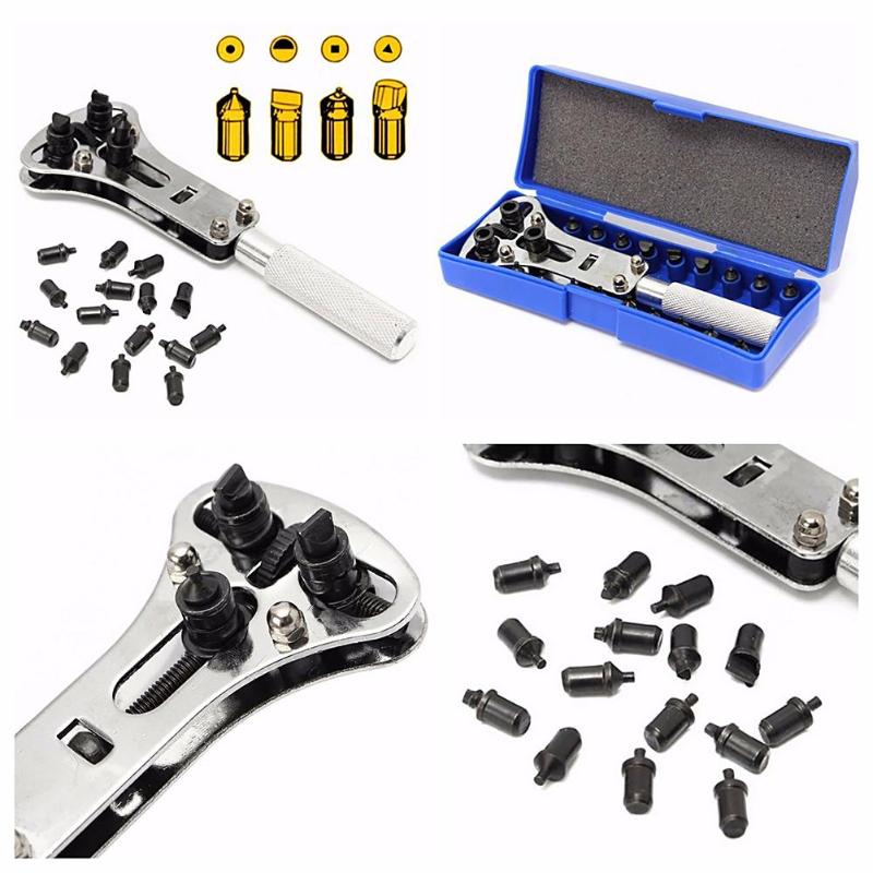 Watch Case Opener Adjustable Screw Back Remover Alloy Waterproof Wrench Watch Repair Tool