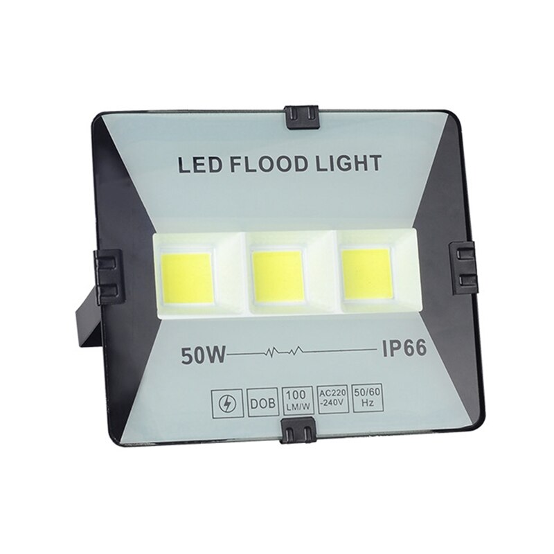 2 stk ledet flomlys utvendig utendørsbelysning ledet søkelyset ledet gatelampe  ip66 vanntett vegglampe 50w 100w 200w 300w