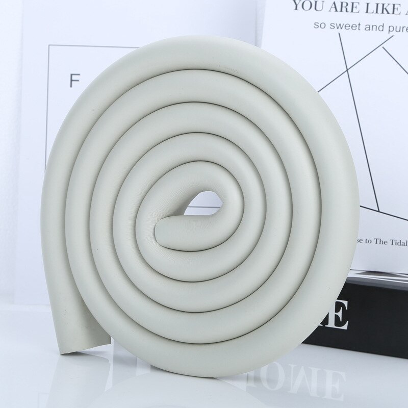 2 Meters Table Desk Edge Guard Strip Extra Thick Furniture Corner Protect Home Anti-collision Strip with Free Double-sided Tape: Grey