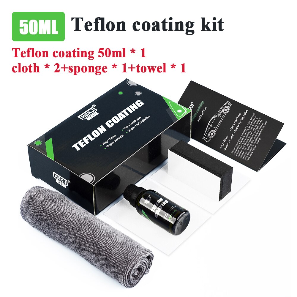 Hgkj 9H Anti-Scratch Auto Ceramic Glass Coat Liquid Hydrophobic Paint Care Super Hydrophobic Glass Coating Set Nano Materials: Hydrophobic 50ML