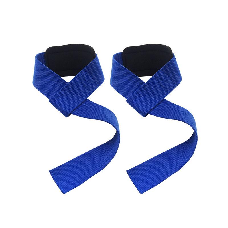 Correas de levantamiento de pesas, barra de mano, soporte de muñeca, soporte de muñeca, correa de levantamiento de pesas: Blue