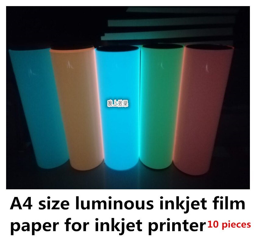 A4 Size 10 Stuks Sample Voor Inkjet Lichtgevende Film