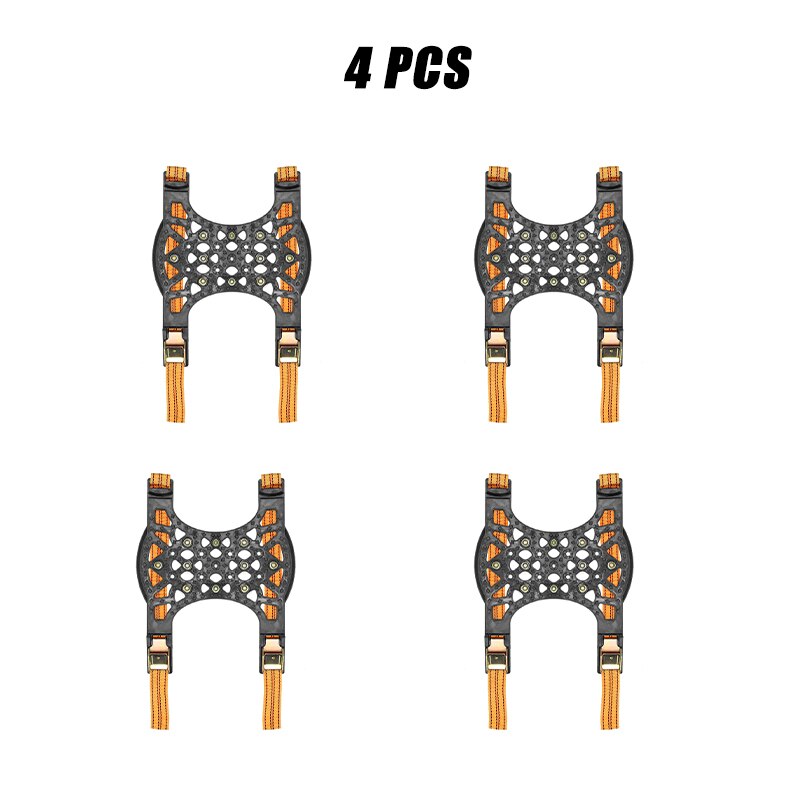 1/4 stk vinter universal bil sne kæde dæk skridsikre skridsikker kæder bil sand mudder vej køretøj til suv biler lastbil varevogn: 4 stk sort