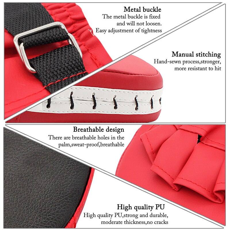 Boxing Mitts MMA Target Focus Pad Training Glove Karate Thai Kick Muay ( PAIR )