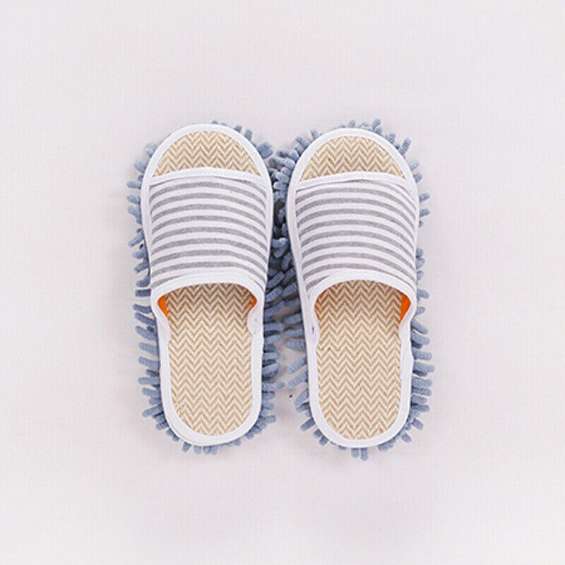 1 Pair Floor Dust Cleaning Foot Shoes Mop Slippers Lazy Quick House Flip Flop Floor Foot Socks Shoes