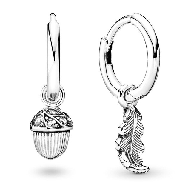 NEUE 100% 925 Sterling Silber Rose Gold Poliert Krone O Freier Funkelnde Krone Zucht Ohrring passen DIY Frauen Original schmuck: 15