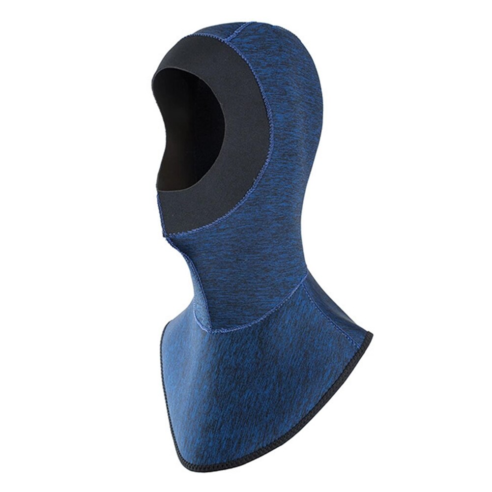 Neopren badehette dykkerhette 3mm dykkerhette bib dykkehette varm slitesterk strekkbar for surfing snorkling seiling zj: Mørke blå