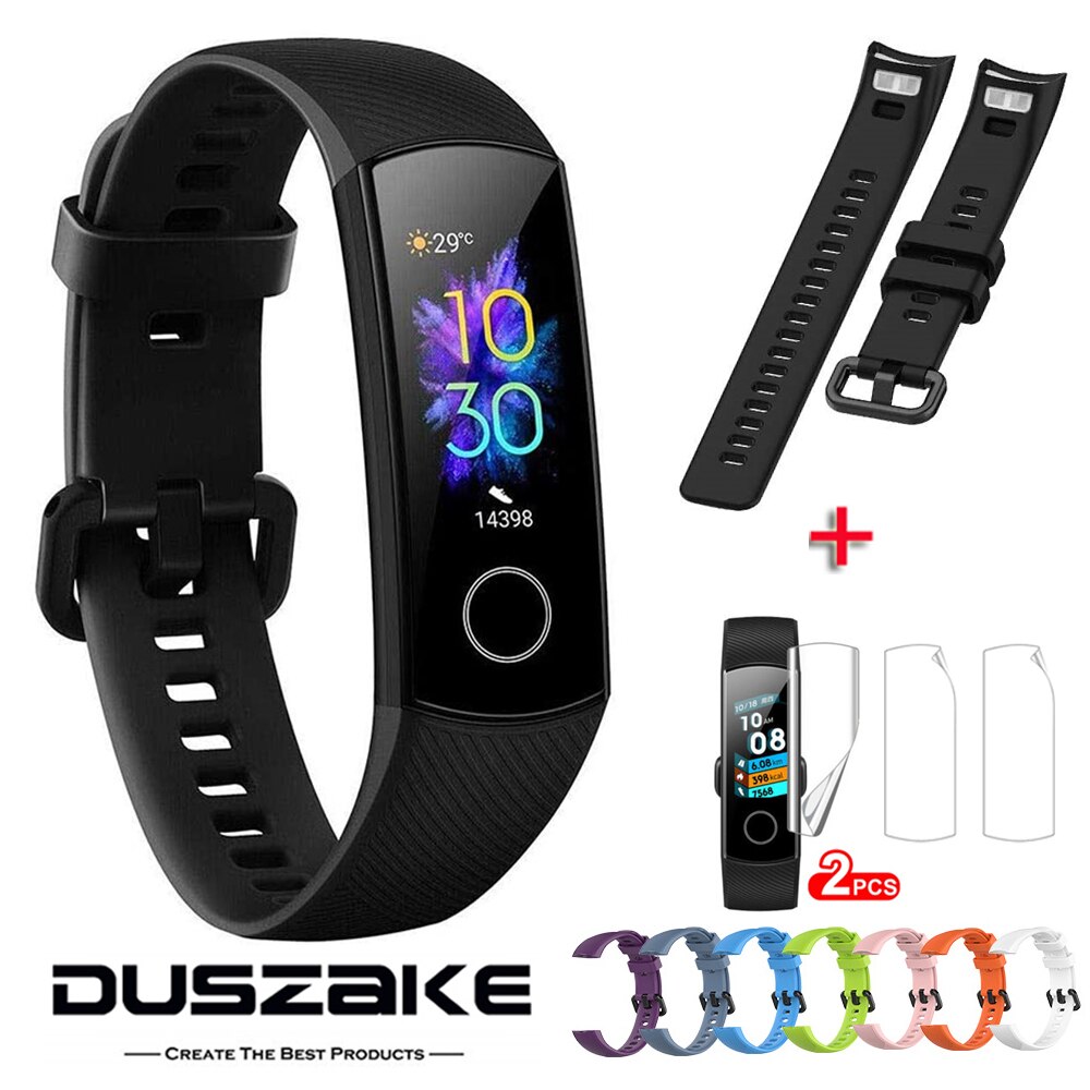 Handgelenk Gurt Für Huawei Honor Band 4 Strap Silikon Armband Armband Für Huawei Ehre Band4 Band 5 Strap Mit Schutzhülle film