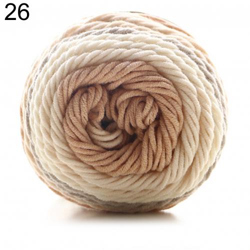 193m/1Roll Colorful Woolen Yarn Cotton Knitting Yarn Crochet Yarn for Knitting Wool Yarn DIY Sweater Scarf Hand Knitting Yarns: 26