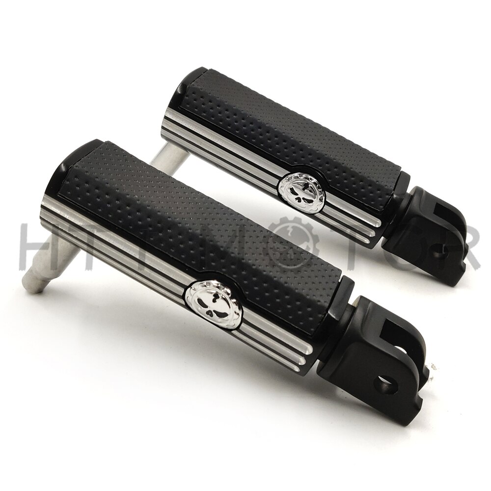 Aftermarket Defiance Rider Footpegs Black Anodized For Harley 18-19 Breakout FXBR 114 FXBRS: MT216-121-PA017-BK