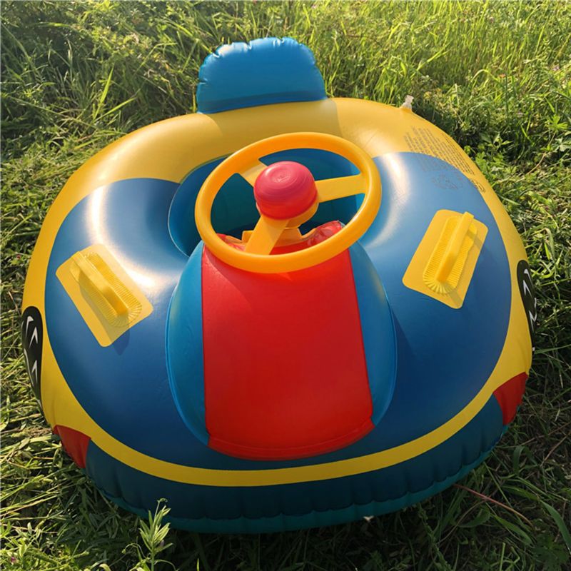 Car Shaped Inflatable Pool Float Boat Pool Swimming Floats for Toddler Infant Boys Girls Durable PVC Beach Party Pool Party