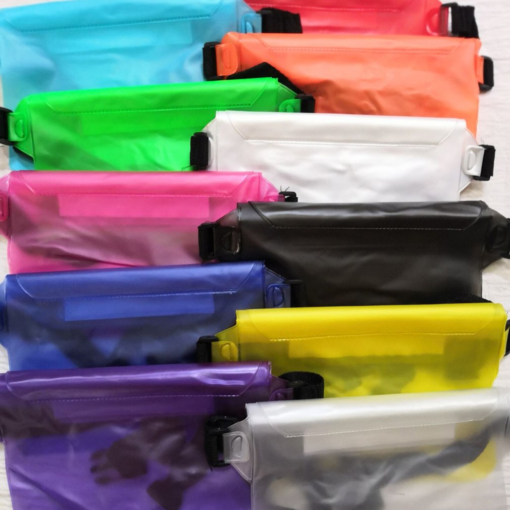 Natation en plein air téléphone portable sac de taille étanche Transparent printemps plage Pvc Collection sac sac étanche
