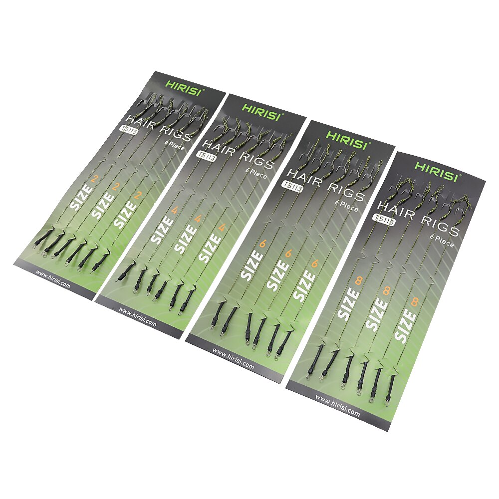 12 X Karpervissen Klaar Gemaakt Haak Link Gebonden Rigs Terminal Tackle