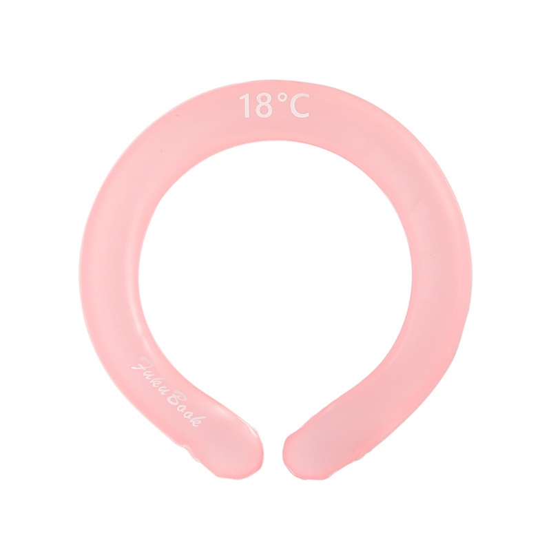 Cooling Neck Wraps | Wearable Neck Cooling Tube for Summer Heat I Hands free Cold Gel Ice Pack | Reusable Neck Cooler: Pink