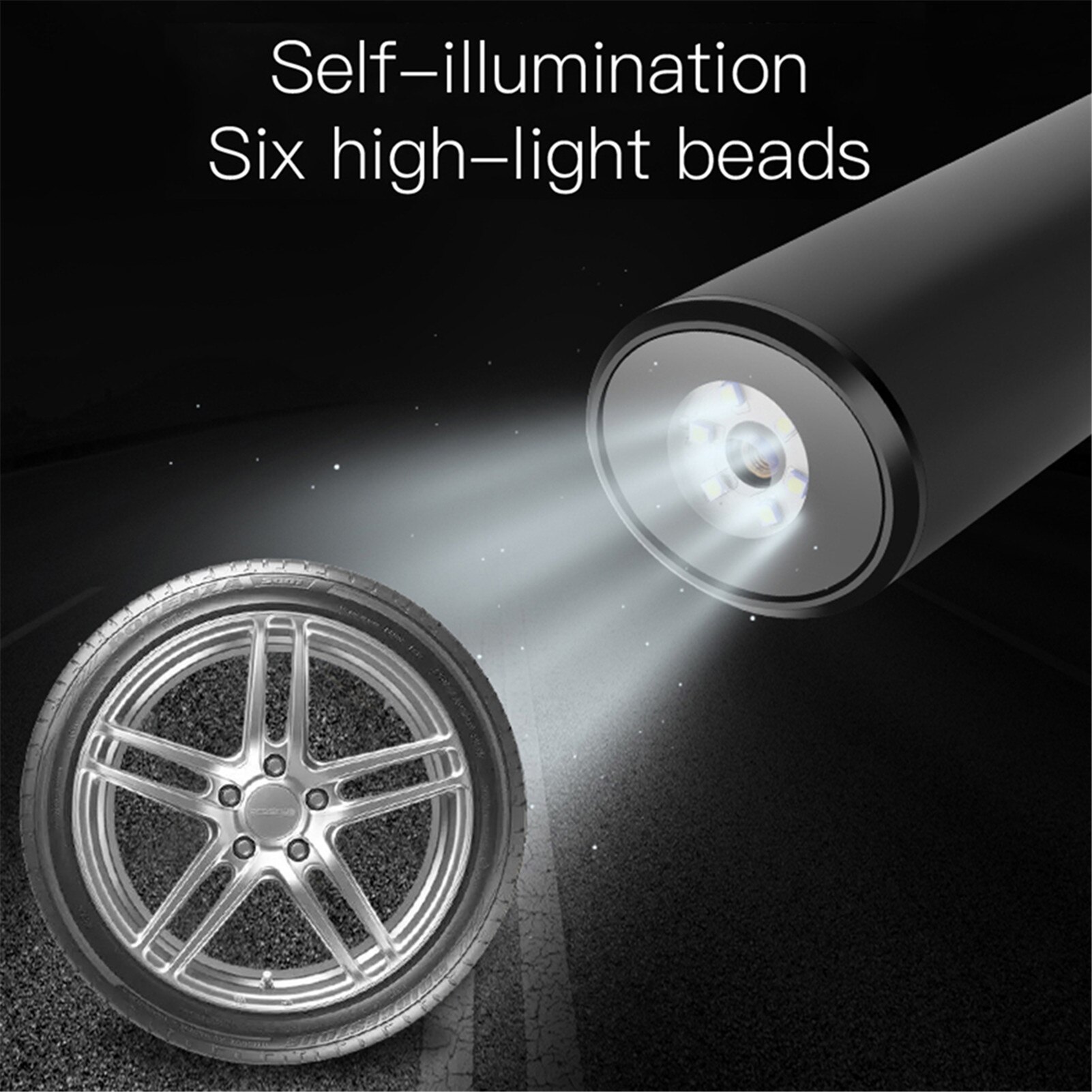 12V Car Tyre Inflator LED Lighting Tire Inflatable Pump Portable Air Compressor Inflatable Pump For Cars Bicycle Tires Inflator