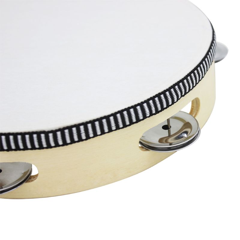 SHUFFLE 8 "tambourin à main tambour cloche bouleau métal Percussion musicale