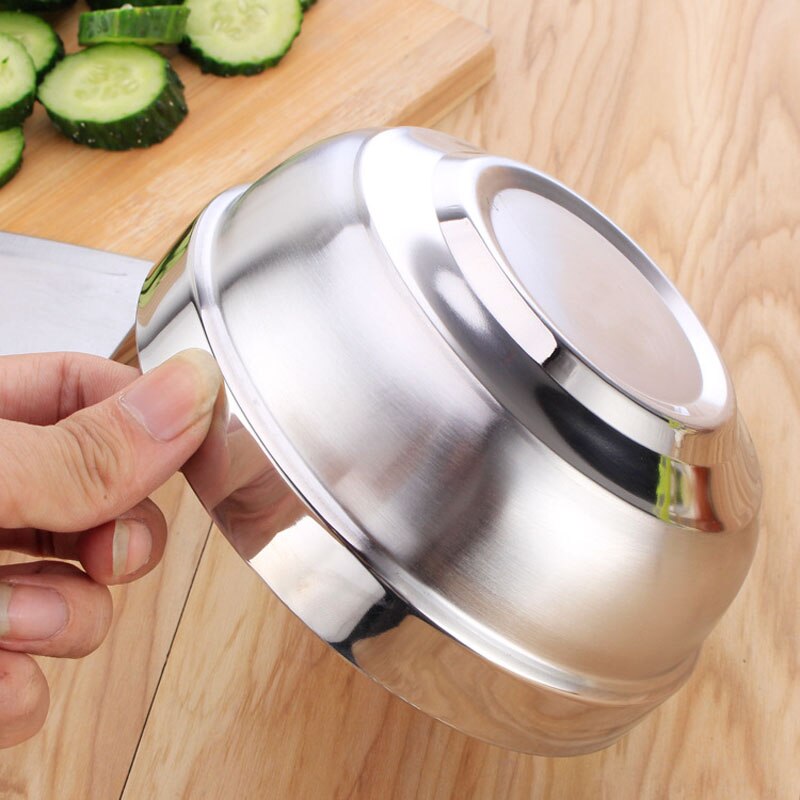 Dubbele Muur Roestvrij Staal Mengen Bowls Isolatie Kom Voor Studenten Hoogwaardige Servies