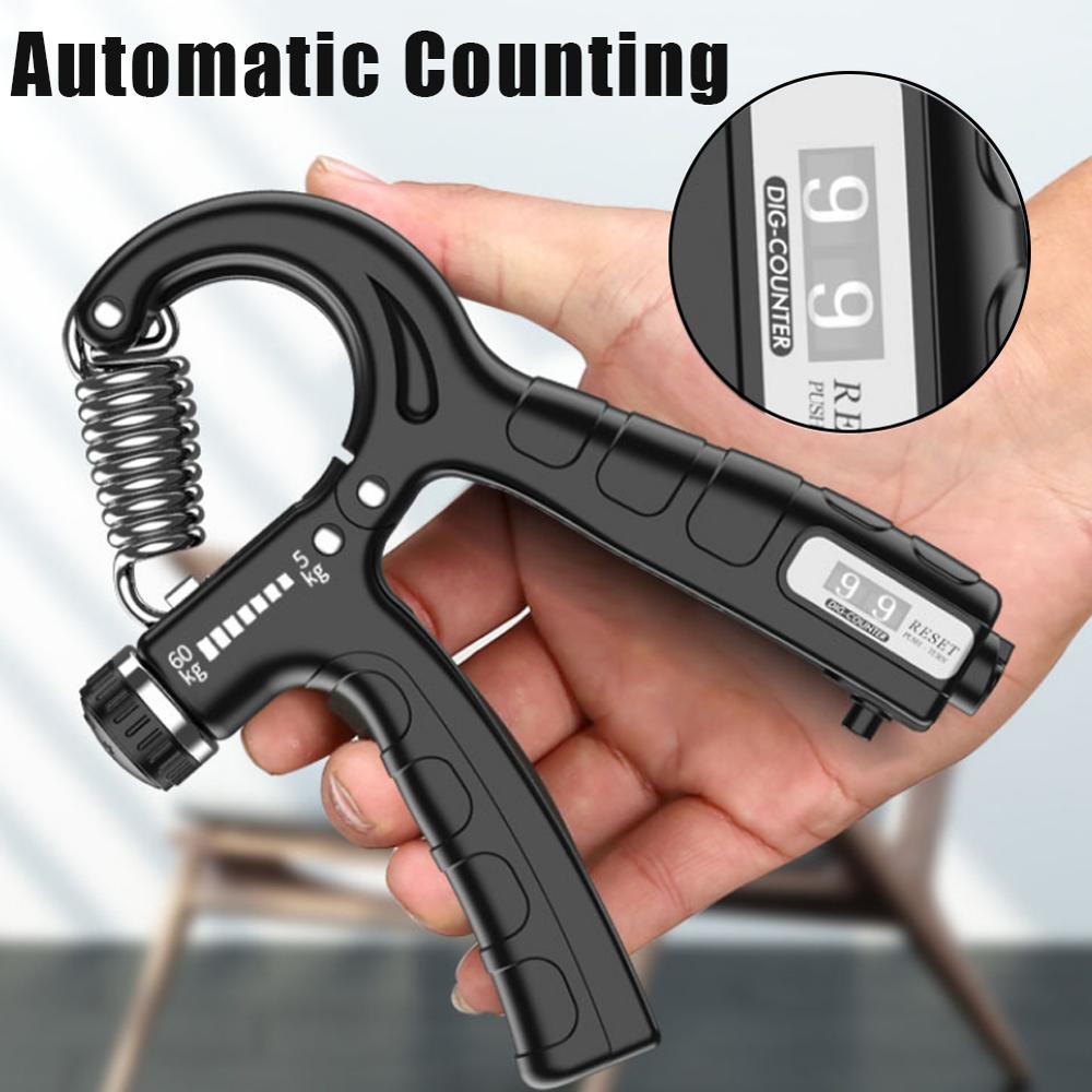 Mechanical Counting Adjustable Grip Force Finger Strength Training Device Strength Exercise Decompression Toy Fitness Equipment