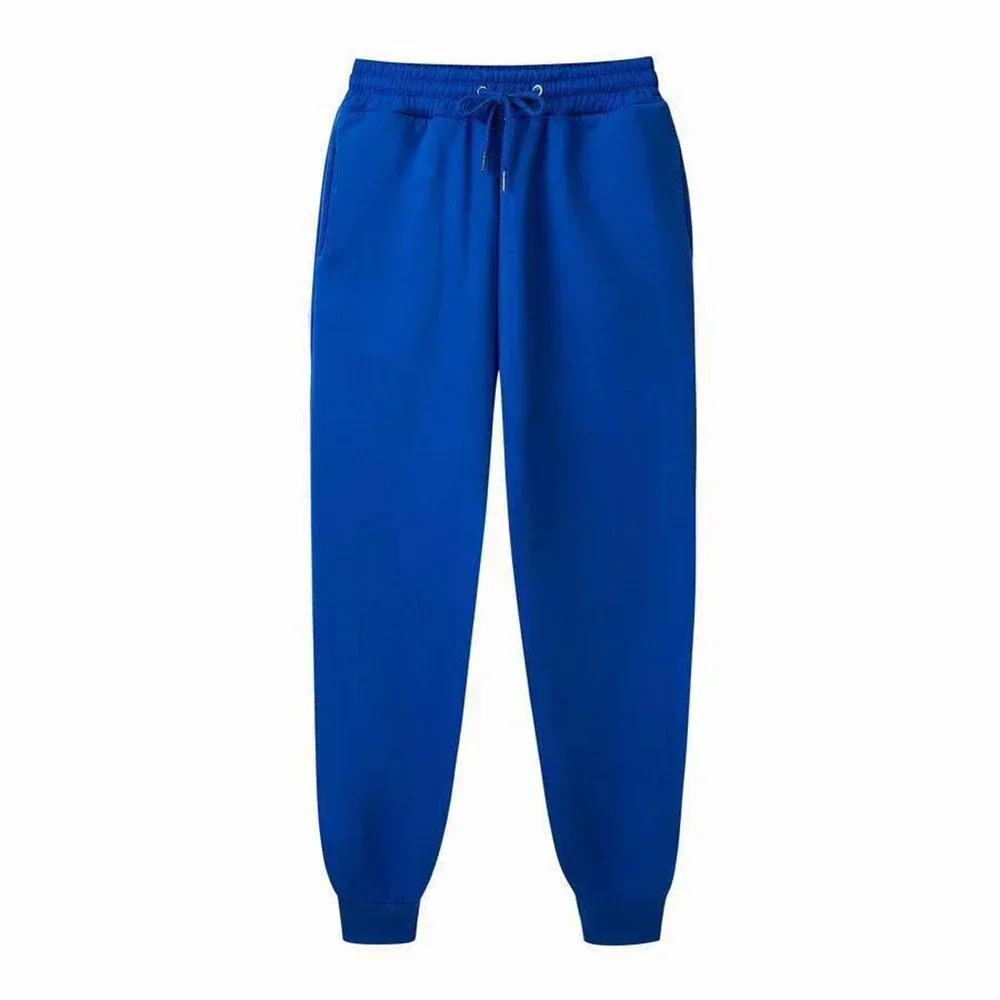 Heren casual joggingbroek fleece sportbroek unisex mode effen losse broek streetwear herfst winter jogging fitnessbroek: XXL / Clear
