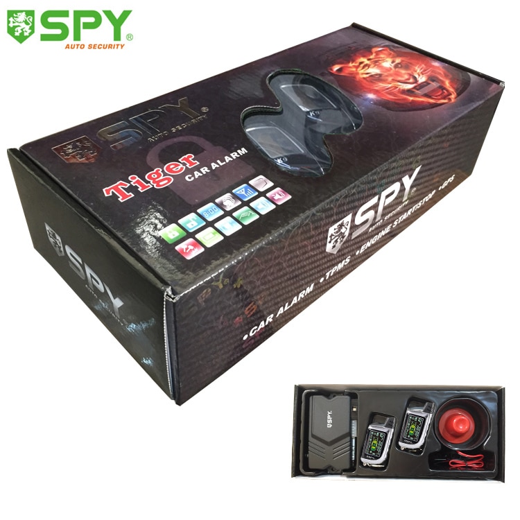 Spy two way LCD remote control keyless system car alarm security system with engine starter