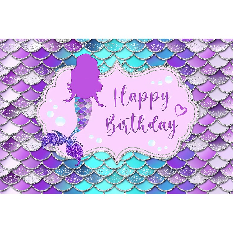 Nappe de table petite sirène, décoration de fête d'anniversaire, 1er anniversaire pour fille sous la mer, fournitures de fête pour réception pour bébé