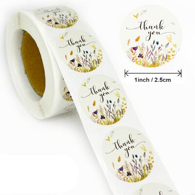 500PCS Thank You Sticker Sealing Stickers Thank You Love Diary Scrapbooking Stickers Party Decorations Labels: N