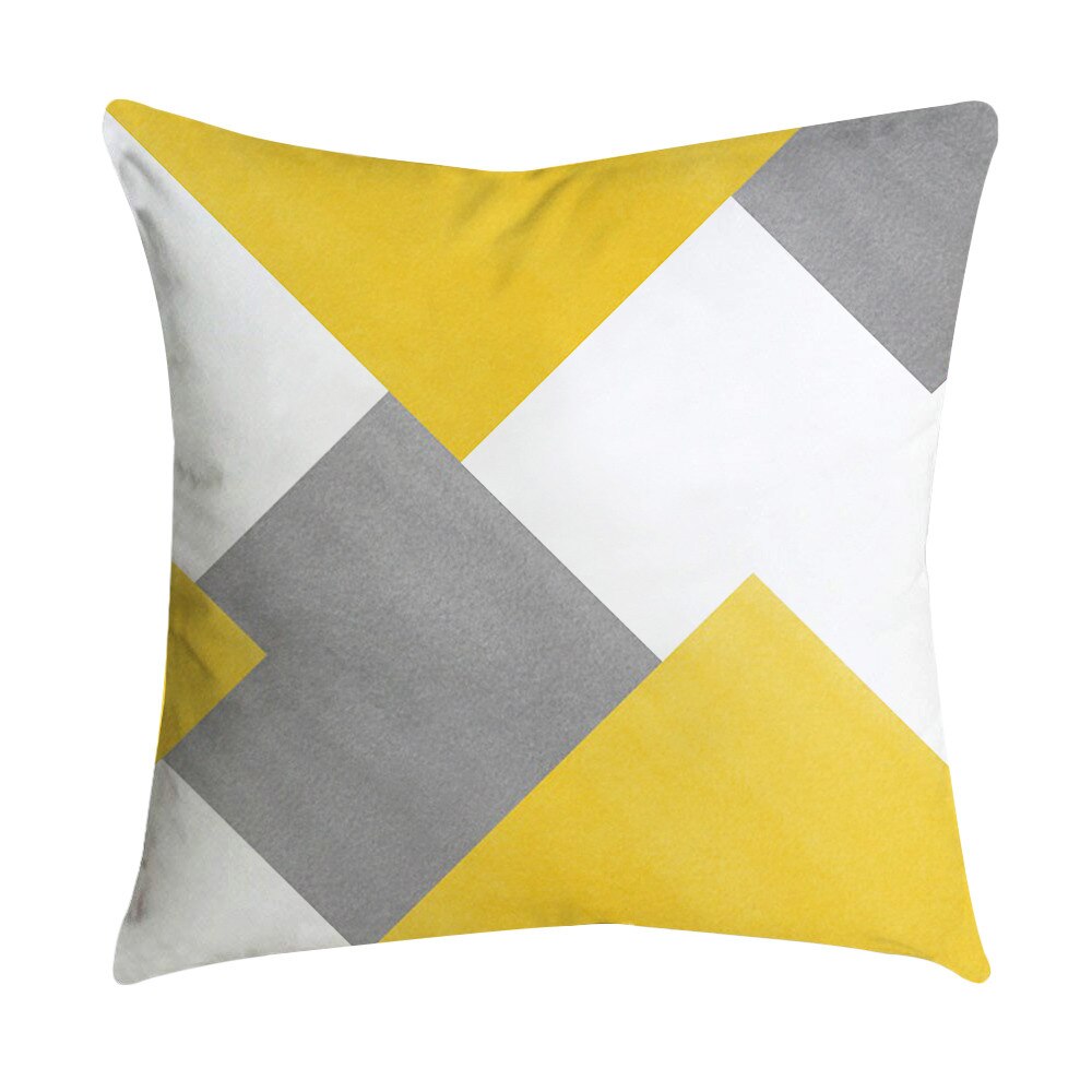 Ananas Blad Geel Sofa Auto Taille Gooi Kussen Case Home Decor cojines decorativos para sofa kussen G516: P