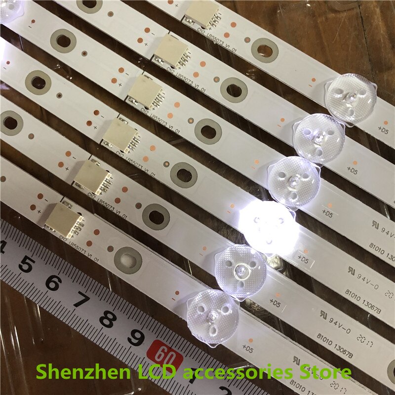 24piece=2lot FOR 55PUS7503 55PUS7303 55PUS6162 LCD TV backlight bar LB55073 V1_02 V0_01