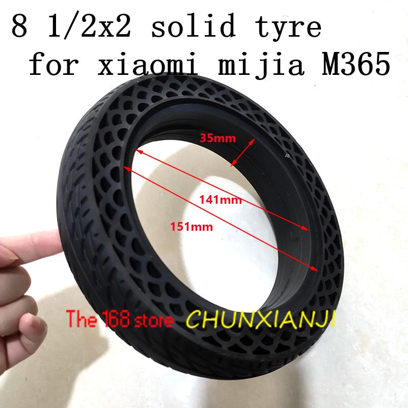 8 1/2X2 Tubeless Wiel Banden 8 1/2*2 Effen Bandenspanning Gratis Voor Xiaomi Mijia m365 Elektrische Scooter Band Accessoire