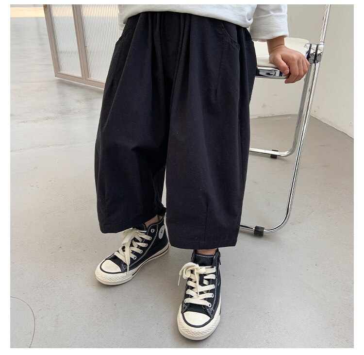 Pantaloni larghi larghi larghi per ragazzi nuovi estivi pantaloni sottili in cotone per bambini