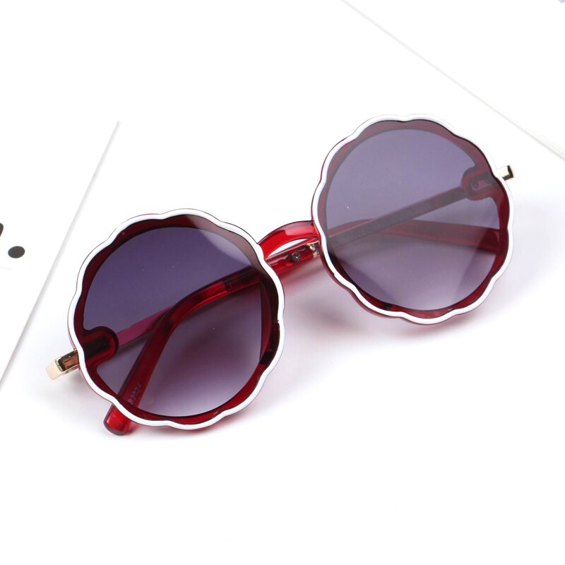 Zilead baby solbriller rund innfatning personlighet solbriller blondere barnebriller uv - motstandsdyktig trendy takrenne og jenter: 6