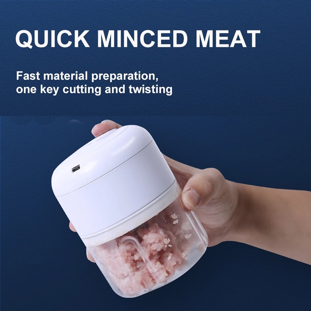 Knuser maser maskin hvitløk hakker usb kjøttkvern mini grønnsakshakker food prosessor blender kjøkkenverktøy kjøttkvern