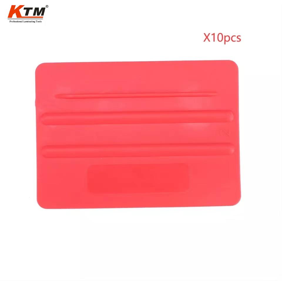 KTM TPE+PP Soft Film Squeegee Scraper Car Foil Tool Double-sided Scraping Vinyl Carbon Fiber Wrap Square